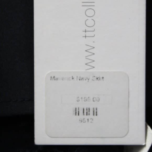 Tt Collection Navy Blue Layered Mini Skirt - Picture 7 of 7